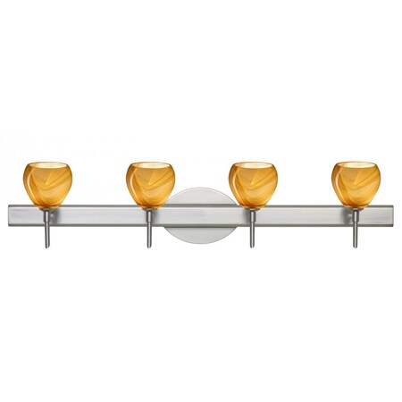 Besa Lighting Besa Wall Tay Tay Satin Nickel Honey 4x40W G9 4SW-5605HN-SN